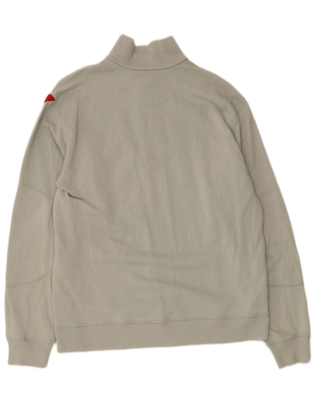 DIADORA Herre grafisk sweatshirt med lynlåshals, stor grå bomuld