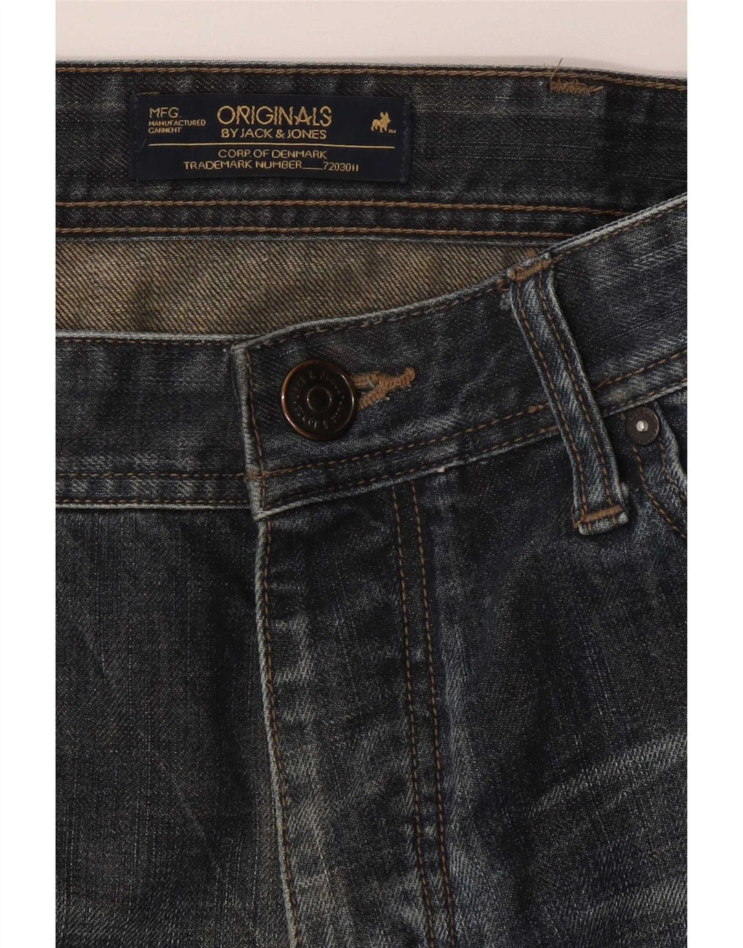 Jack & Jones Straight Jeans til mænd W34 L31 Marineblå