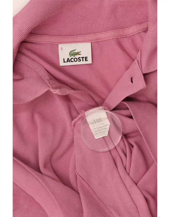 Lacoste herre poloskjorte str. 2 XS Pink bomuld