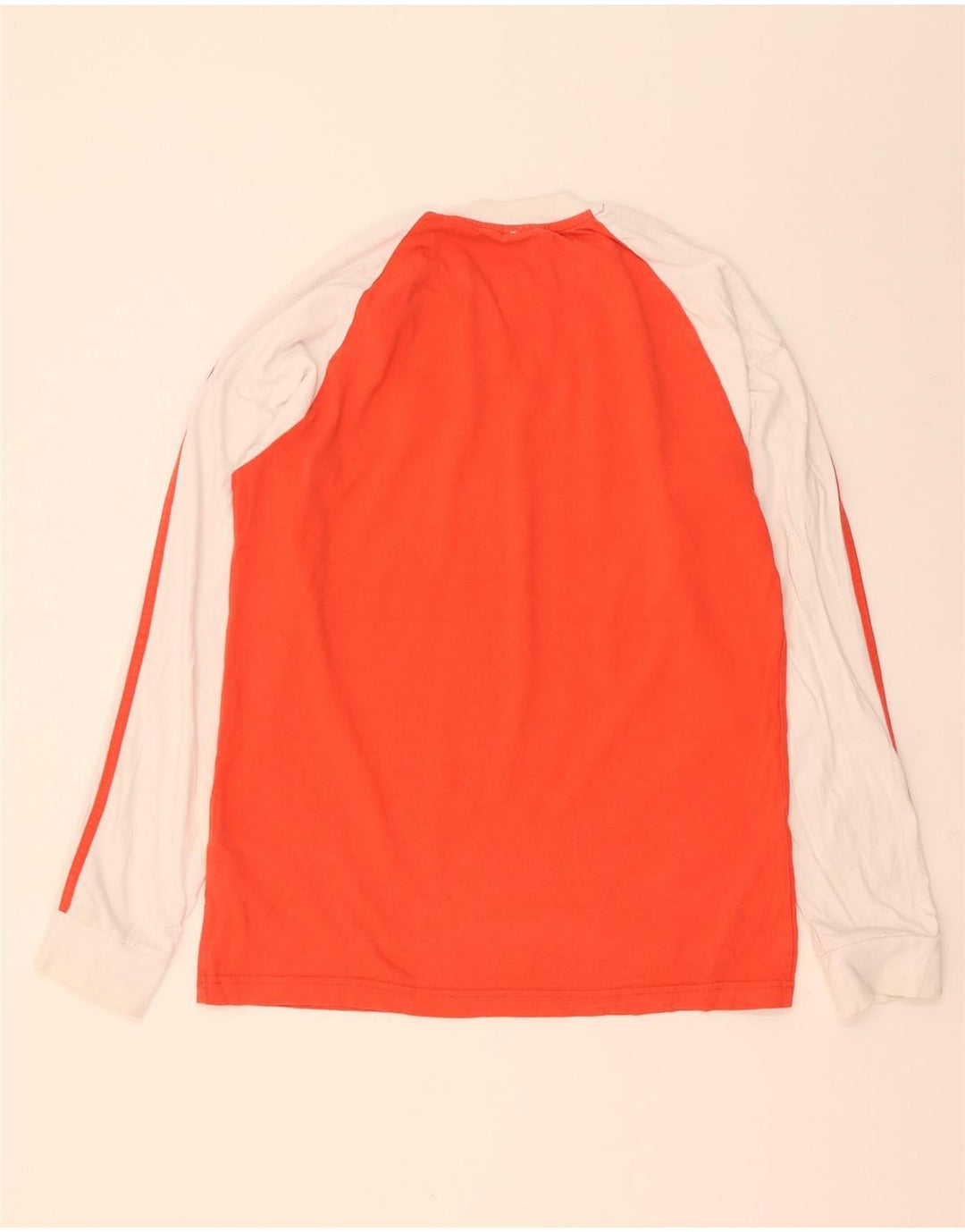 Adidas Herre Top Langærmet Medium Orange Colourblock Bomuld