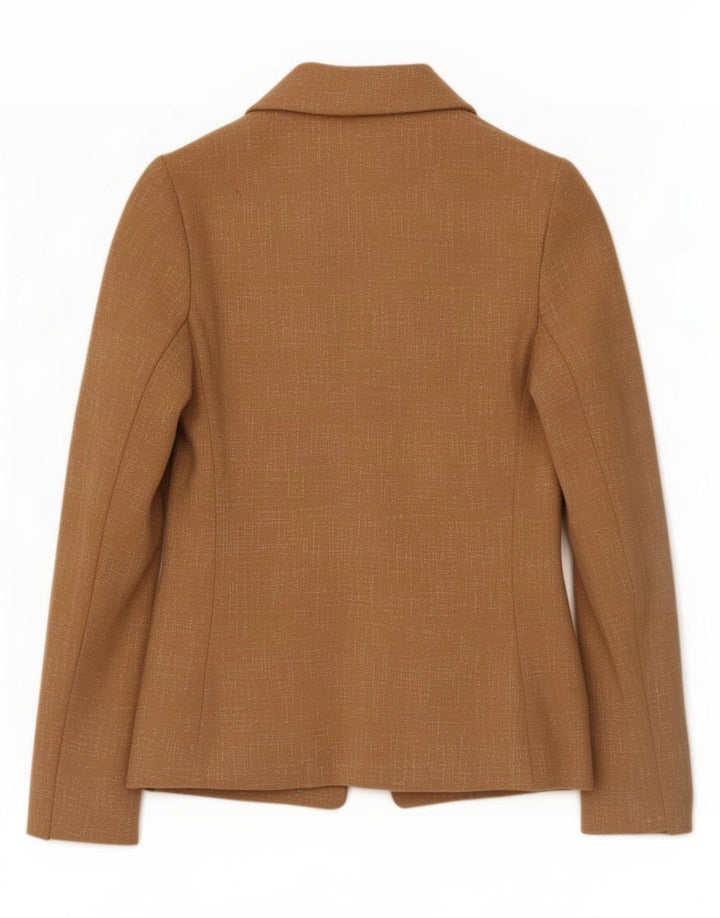 Marks & Spencer Dame Oversized Blazer Jacket UK 10 Small Beige Flecked