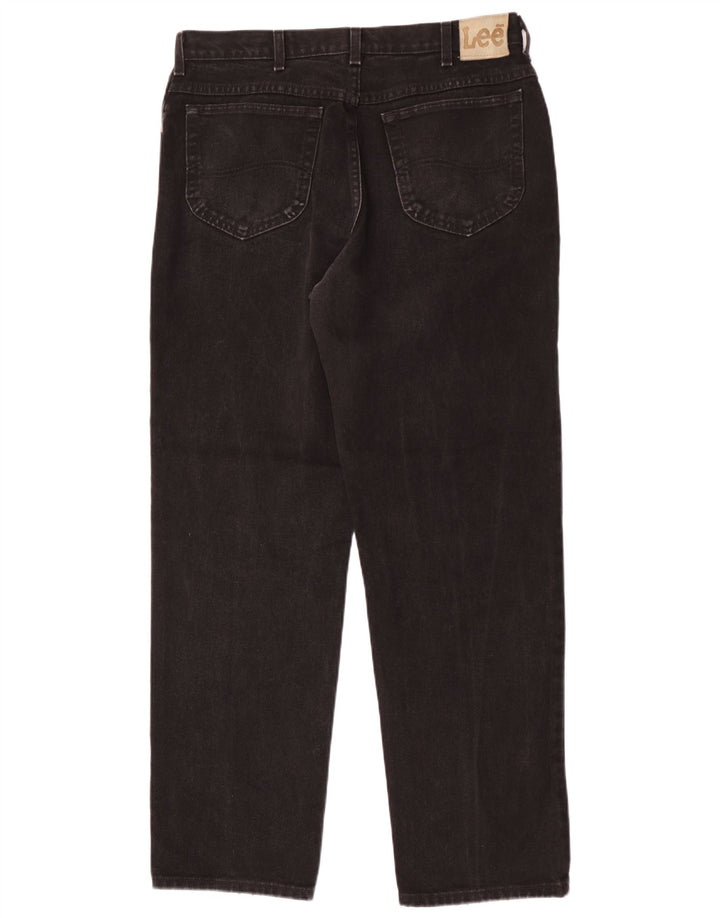 Lee Straight Jeans til mænd W34 L32 Sort
