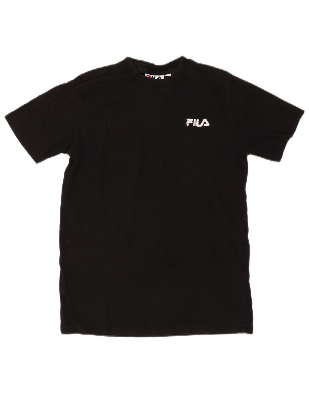 FILA T-shirt top til kvinder UK 6 XS Sort bomuld