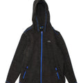 TRESPASS Boys Zip Hoodie Sweater 11-12 Years Grey Pinstripe Polyester Vintage Trespass and Second-Hand Trespass from Messina Hembry 