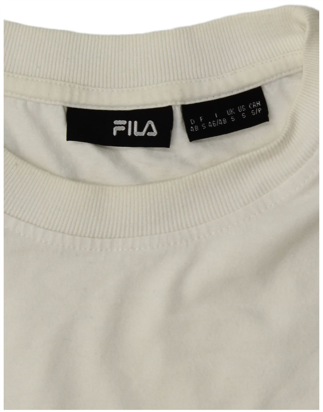 FILA Herre Grafisk T-Shirt Top Lille Hvid