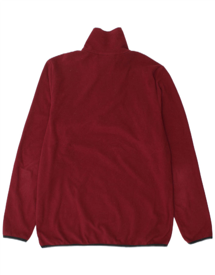 Lotto Herre lynlås hals Fleece Jumper Medium Burgundy Polyester