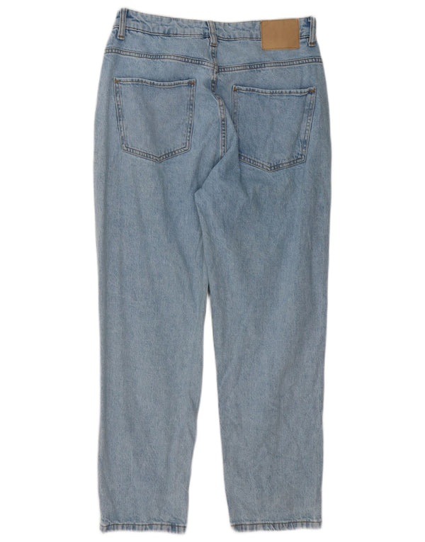 Zara Dame Straight Jeans EU 42 Large W32 L27 Blå Bomuld