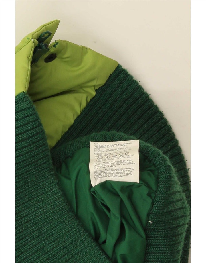 Only Womens Polstret Gilet UK 10 Small Green Colourblock Polyester