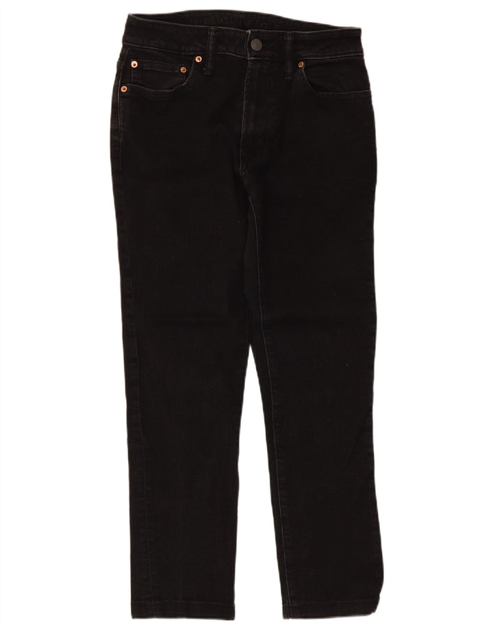 American Eagle Womens Cropped Jeans W30 L26 Sort bomuld