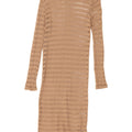 Zara hæklet strandkjole til kvinder UK 12 Medium Beige