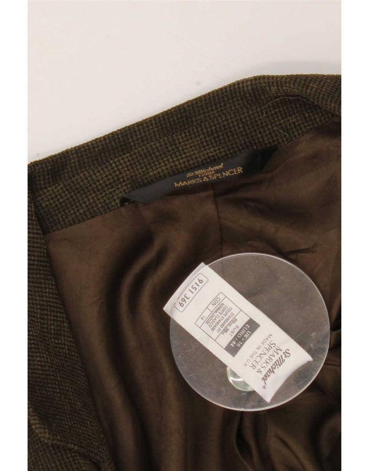 Marks & Spencer Dame St. Michael Blazer Jacket UK 16 Large Green