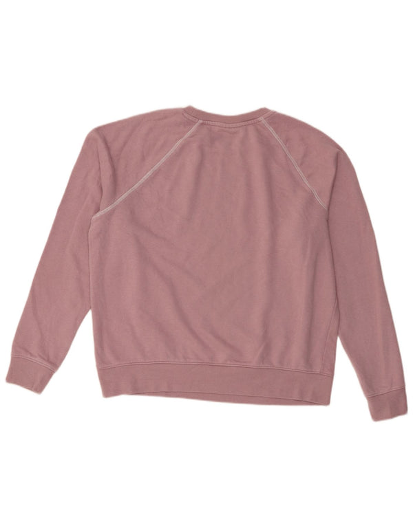 Fila Dame Sweatshirt Jumper UK 16 Stor Lilla Bomuld