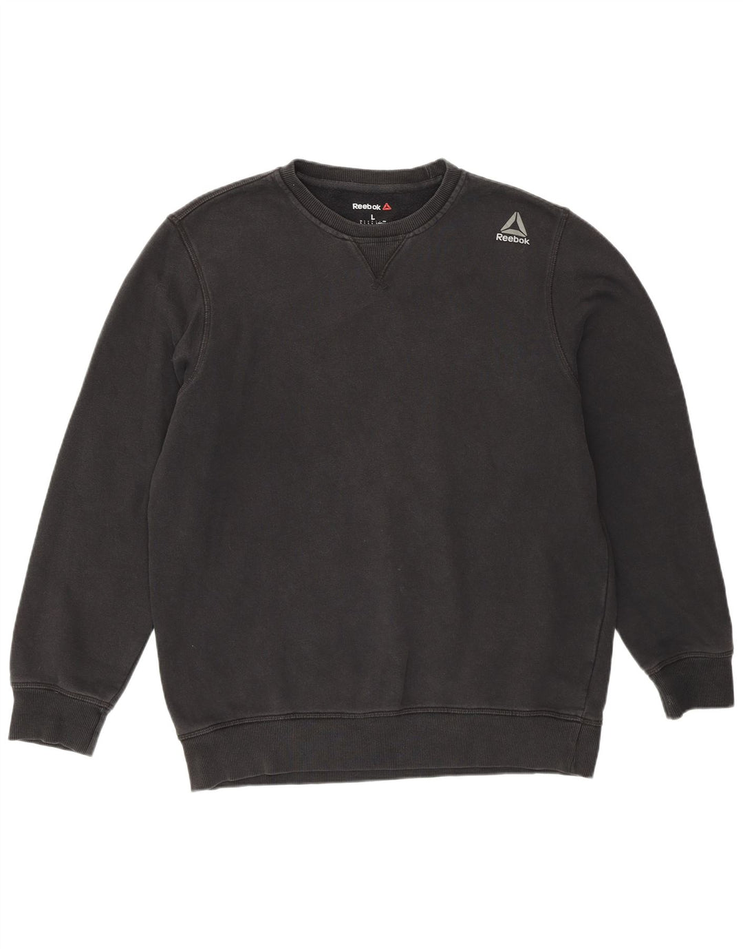 Reebok Sweatshirt til mænd, stor sort bomuld