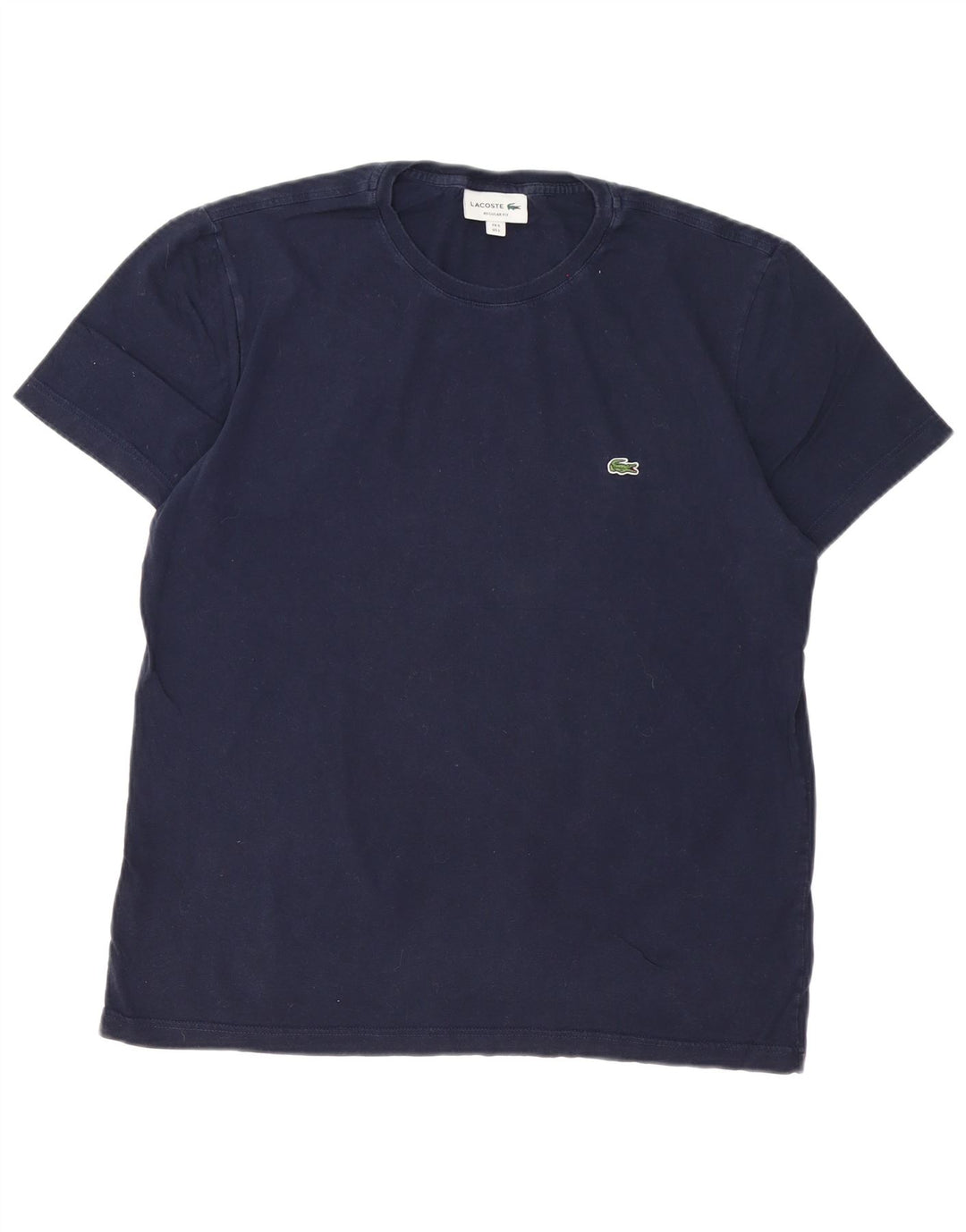 Lacoste Herre Regular Fit T-Shirt Top Størrelse 5 Stor Marineblå Bomuld