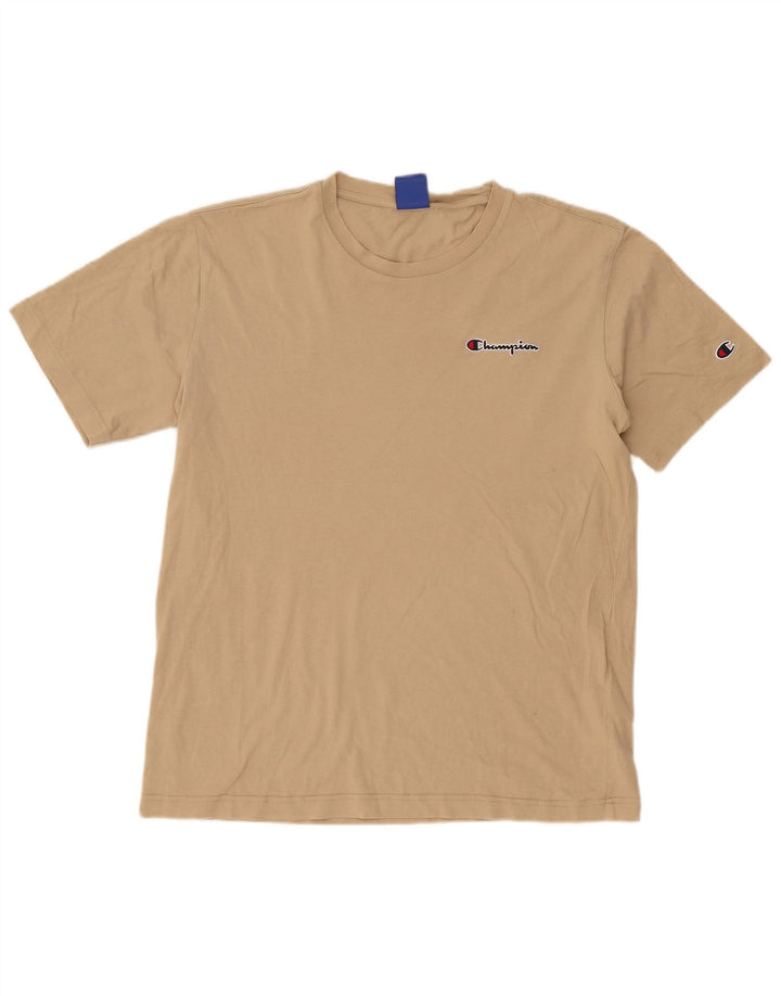 Champion Herre T-Shirt Top XL Beige Bomuld