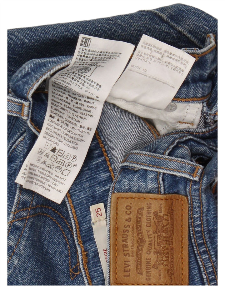 Levi's Dame Wedge Straight Jeans W25 L27 Blå Bomuld