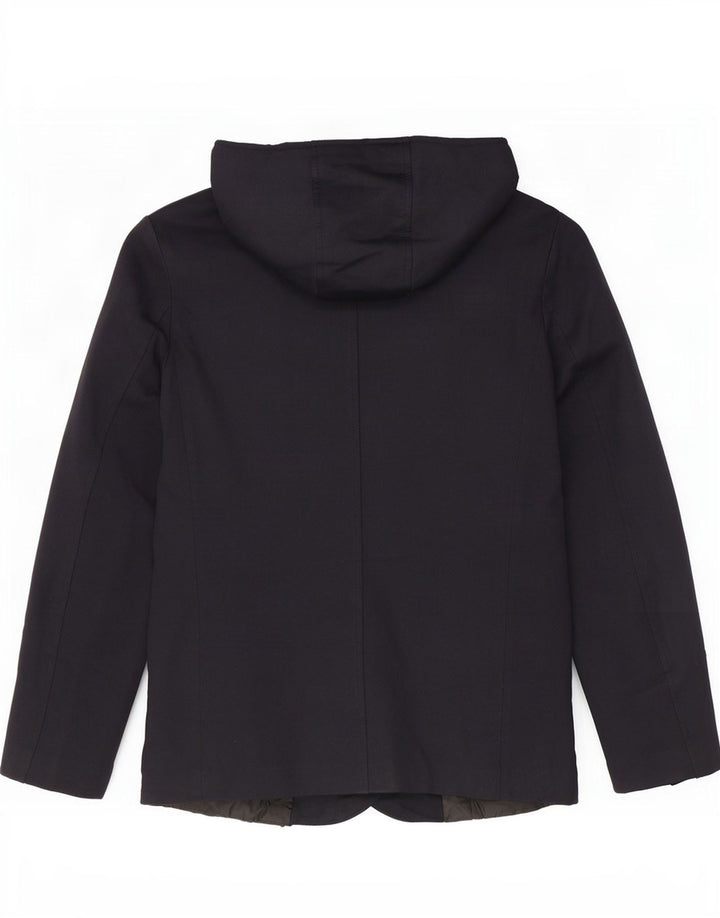 Zara Herre Hooded Utility Jacket UK 38 Medium Navy Blue