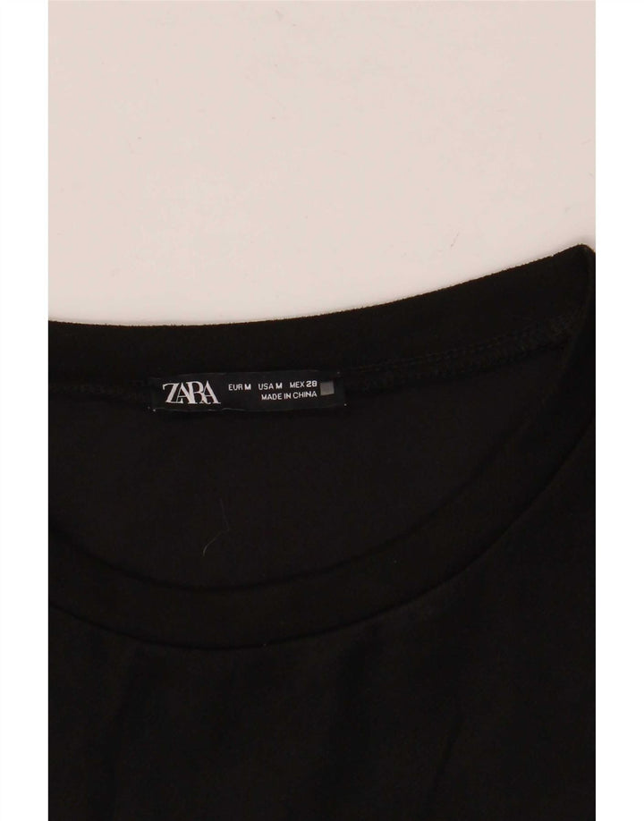 Zara Womens Shift Dress UK 14 Medium Black