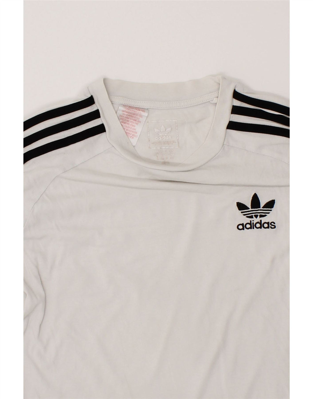 ADIDAS Womens T-Shirt Top UK 12 Medium White Cotton Vintage Adidas and Second-Hand Adidas from Messina Hembry 