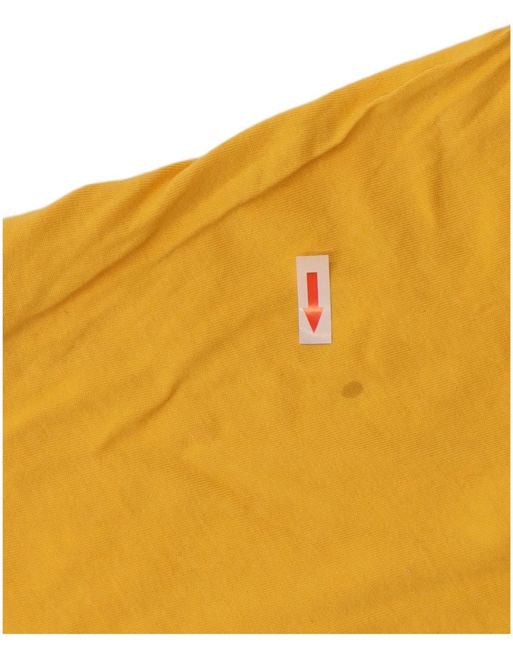 Adidas Herre T-Shirt Top 2XL Gul Bomuld