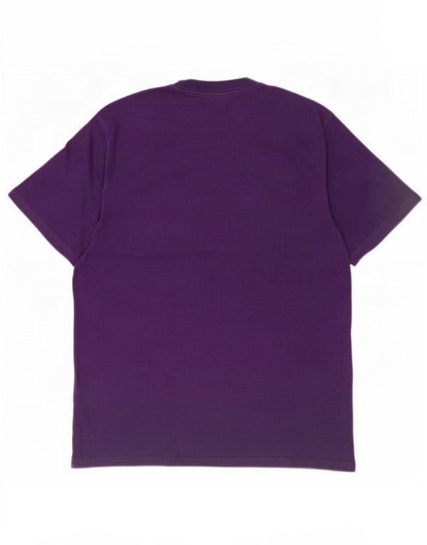 Carhartt Herre grafisk T-shirt Top Medium Lilla Bomuld