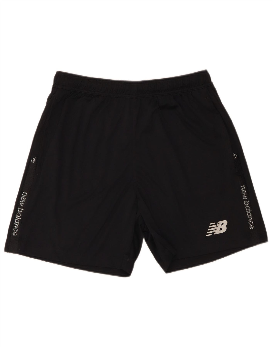 New Balance Herre grafiske sportsshorts store sorte polyester
