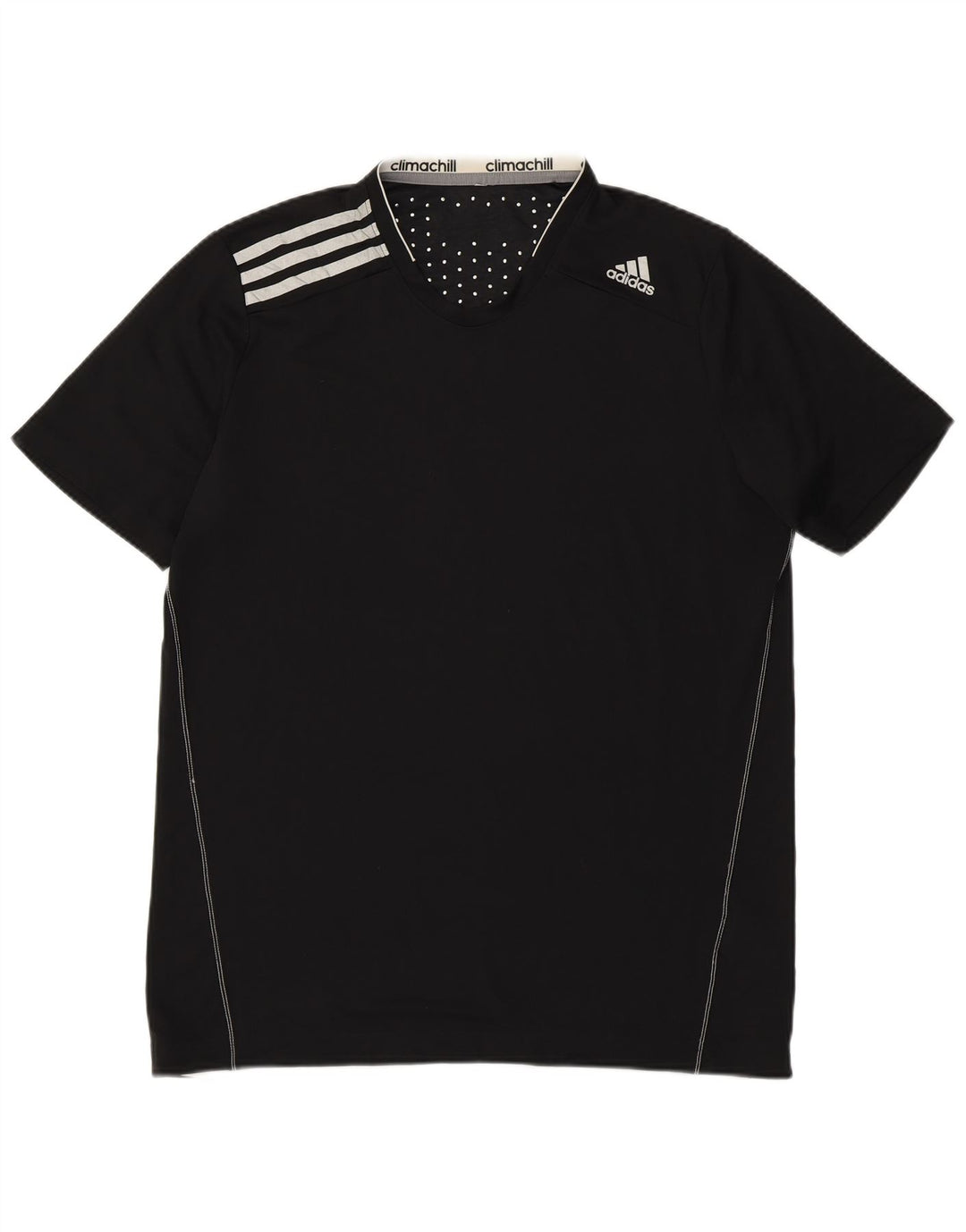Adidas Herre Climachill T-Shirt Top Medium Sort Polyester