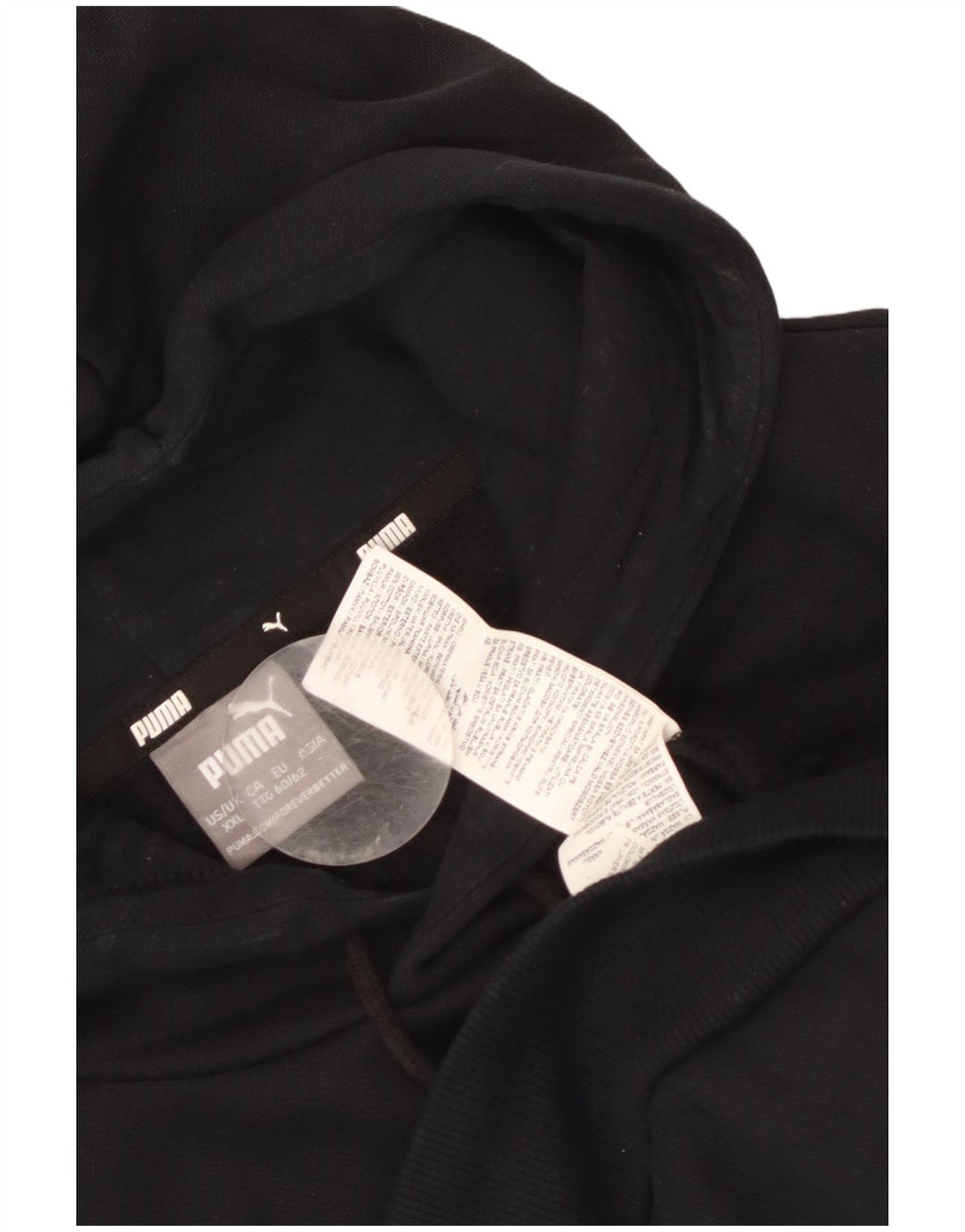 Puma grafisk hættetrøje til mænd 2XL sort bomuld