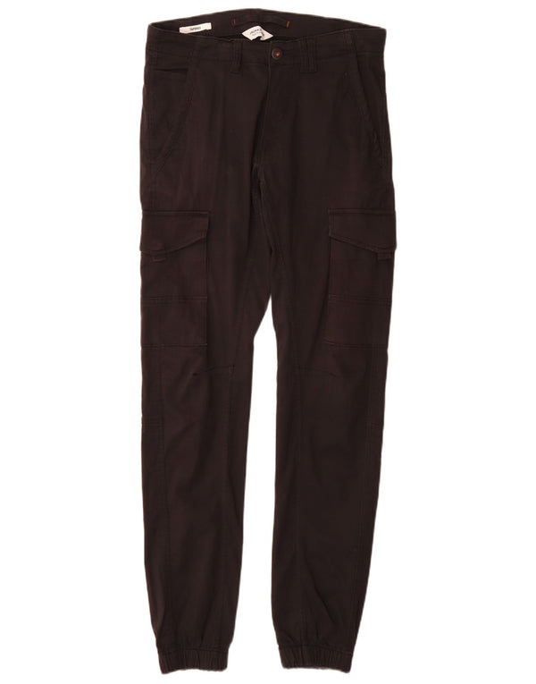 Jack & Jones Herre Tapered Joggers Cargo Bukser W29 L34 Sort Bomuld