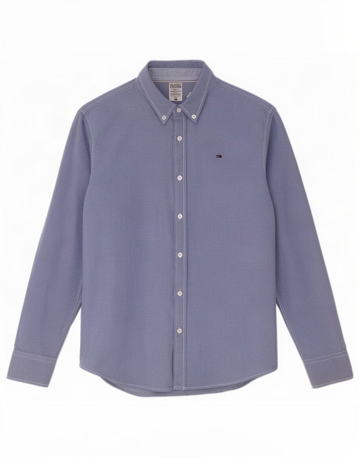 Tommy Hilfiger Herreskjorte XL Blå Gingham Bomuld