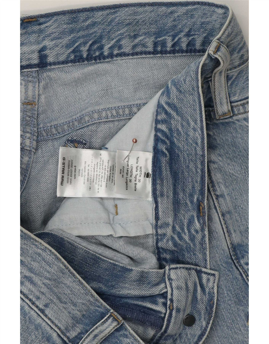 G-Star Herre Judee Loose Jeans W30 L30 Blå Bomuld