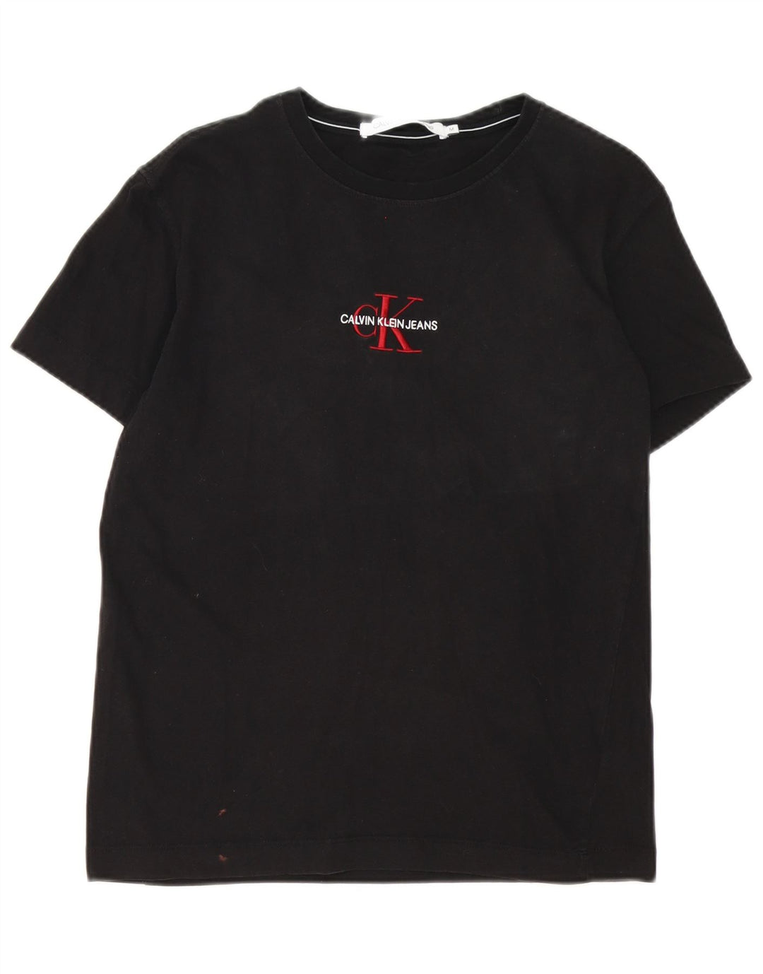 Calvin Klein Jeans Herre grafisk T-shirt Top Medium Sort Bomuld