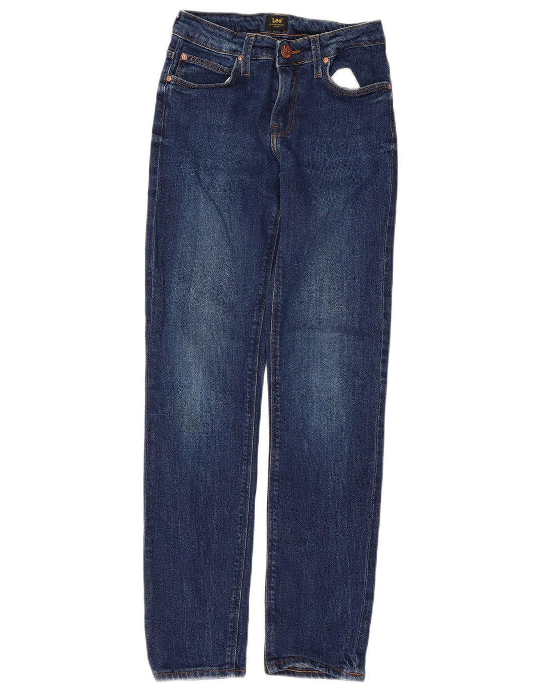 Lee Dame Elly Straight Jeans W24 L28 Blå Bomuld