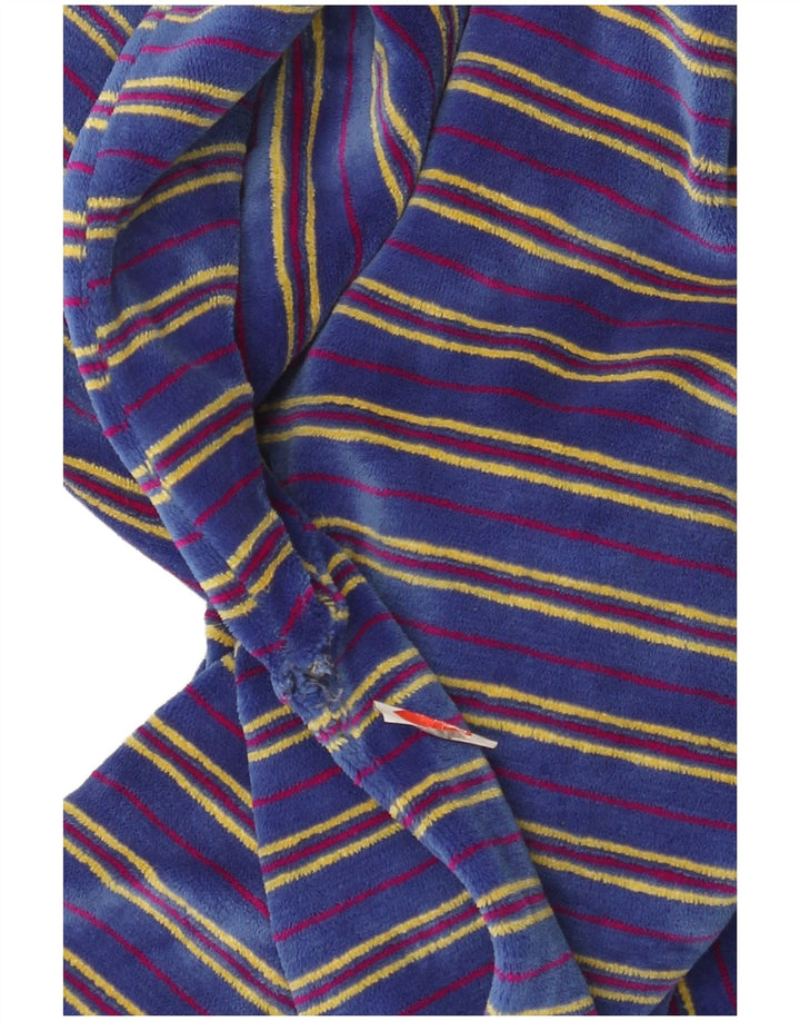 Vintage velour sweatshirt til mænd, lille blå stribet