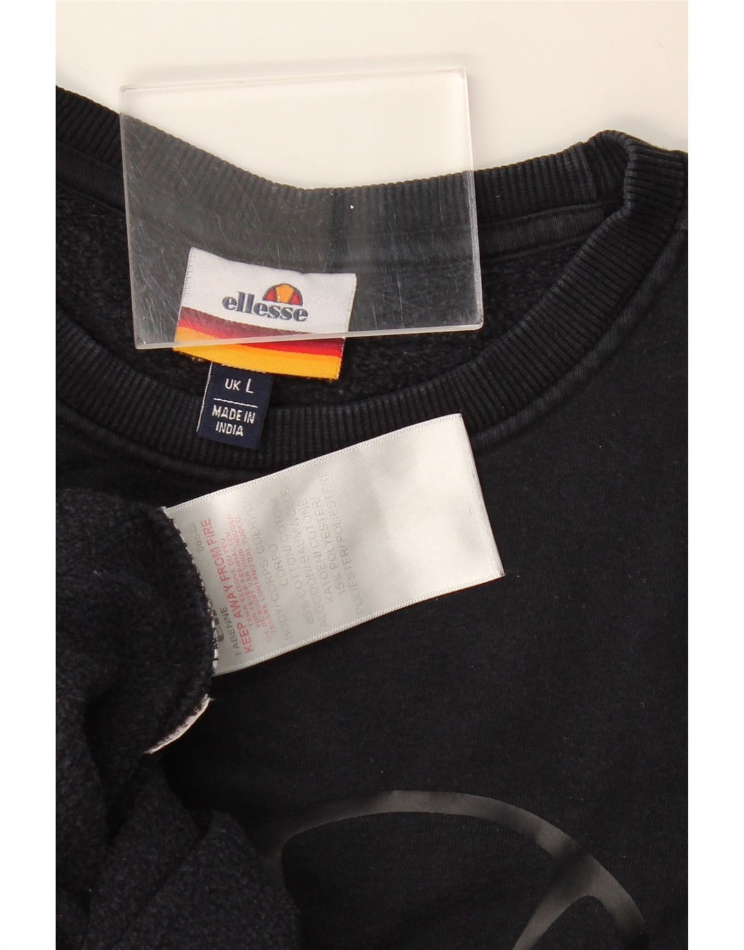 ELLESSE Grafisk sweatshirt til mænd Stor marineblå bomuld