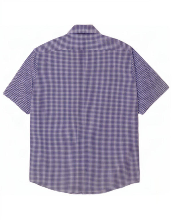 Hugo Boss Herre Kortærmet Regular Fit Skjorte Large Blue Check