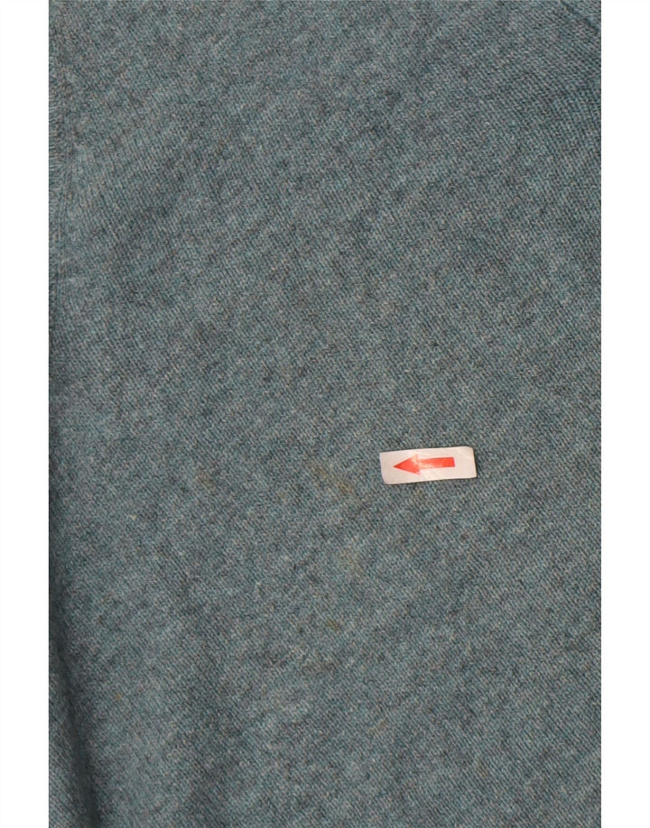 Marks & Spencer Herre V-hals sweater Stor blå lammeuld