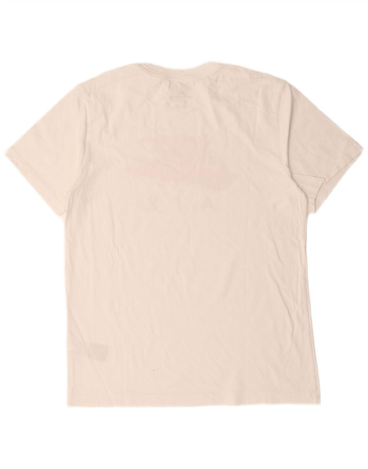 Nike grafisk t-shirt til mænd, medium hvid bomuld