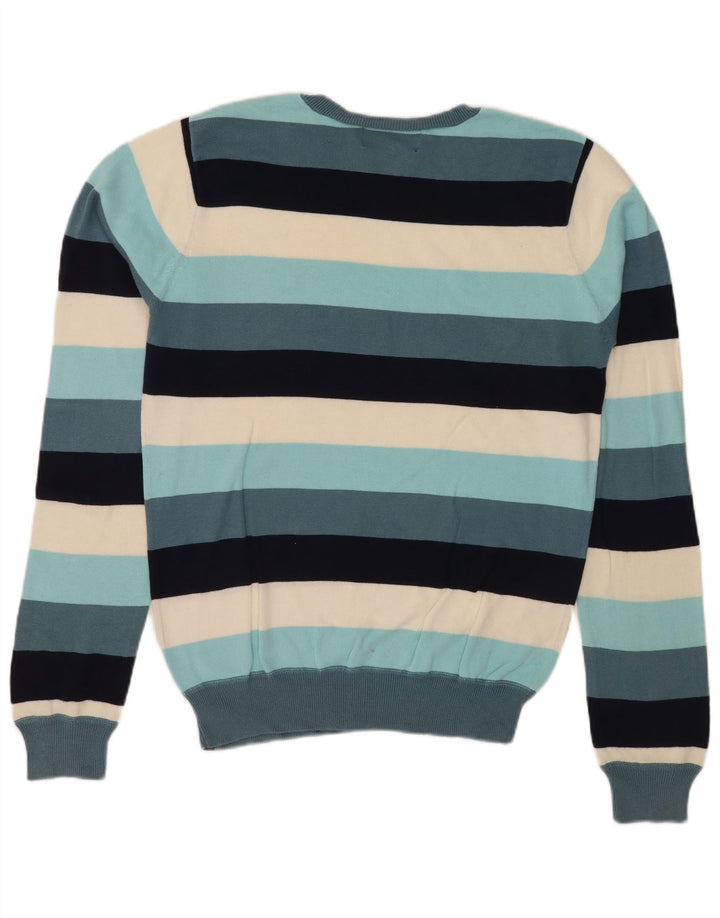Hurley herre rund hals sweater medium flerfarvet stribet bomuld