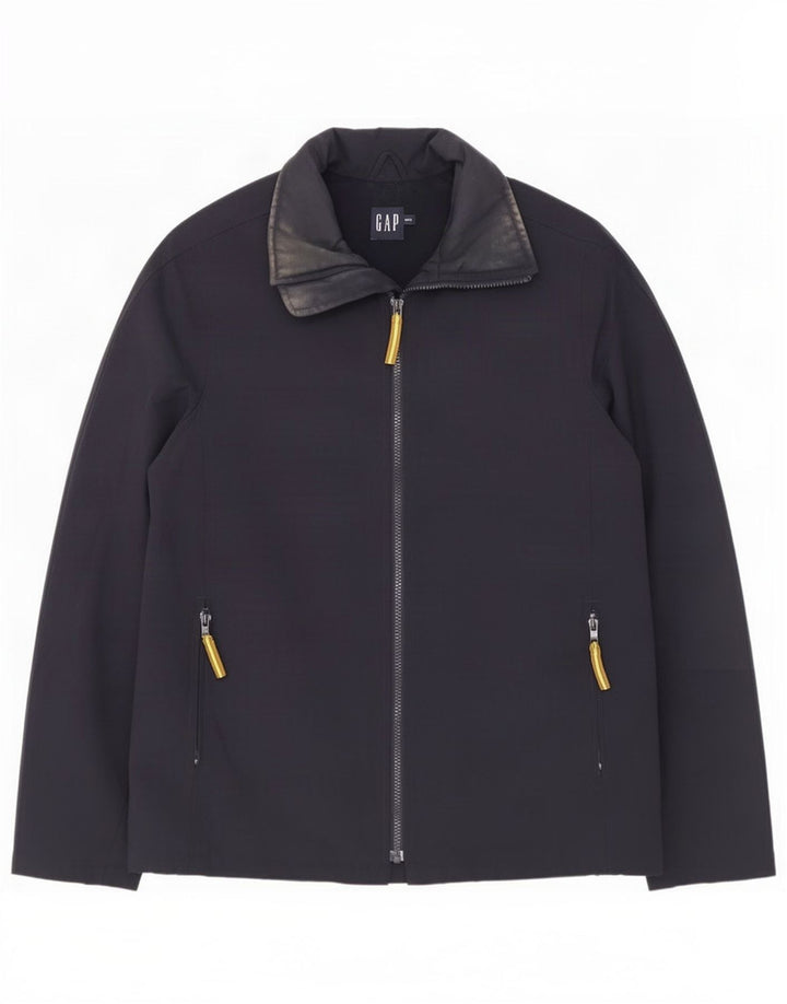 Gap Herre Windbreaker Jacket UK 38 Medium Navy Blue Nylon