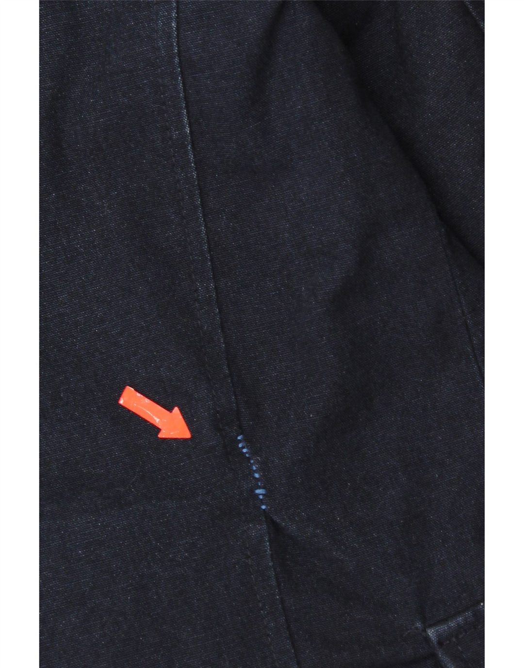 Zara Herre Pea Coat UK 36 Small Navy Blue Cotton