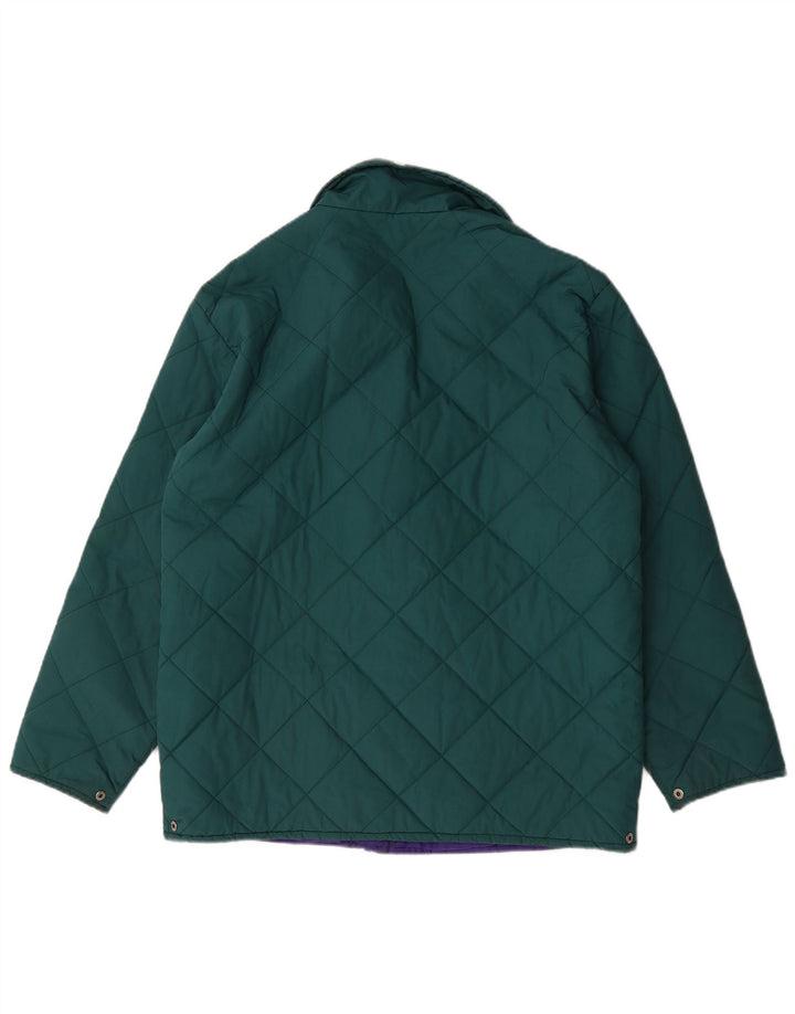 Fila Herre quiltet jakke UK 42 XL Grøn