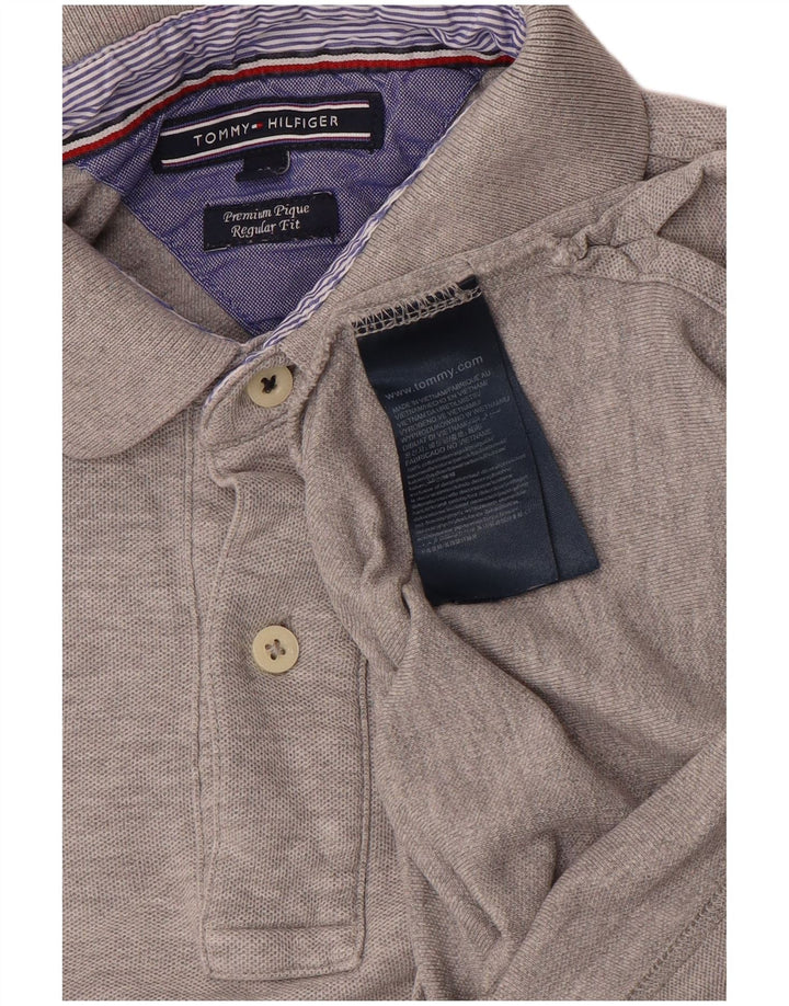 TOMMY HILFIGER Herre Regular Fit Polo Shirt Medium Grey Bomuld