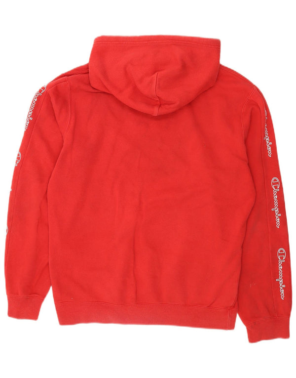 Champion Herre grafisk hættetrøje Jumper Medium Rød Bomuld