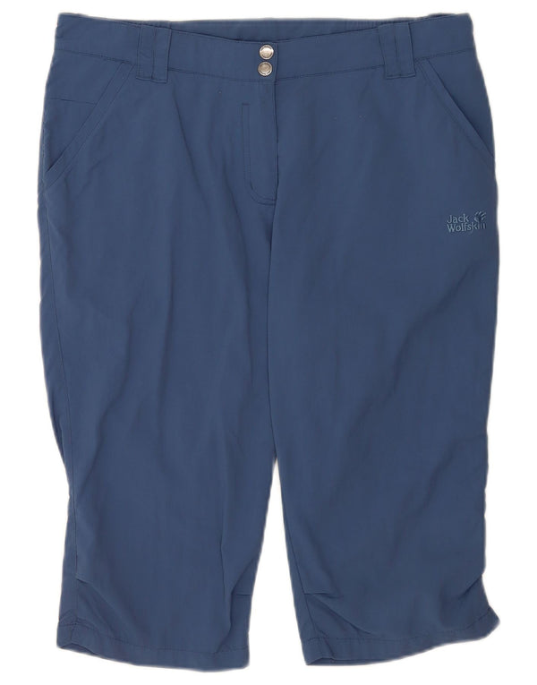Jack Wolfskin Dame Chino Shorts UK 12 Medium W32 Blå Polyamid