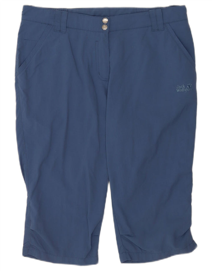 Jack Wolfskin Dame Chino Shorts UK 12 Medium W32 Blå Polyamid