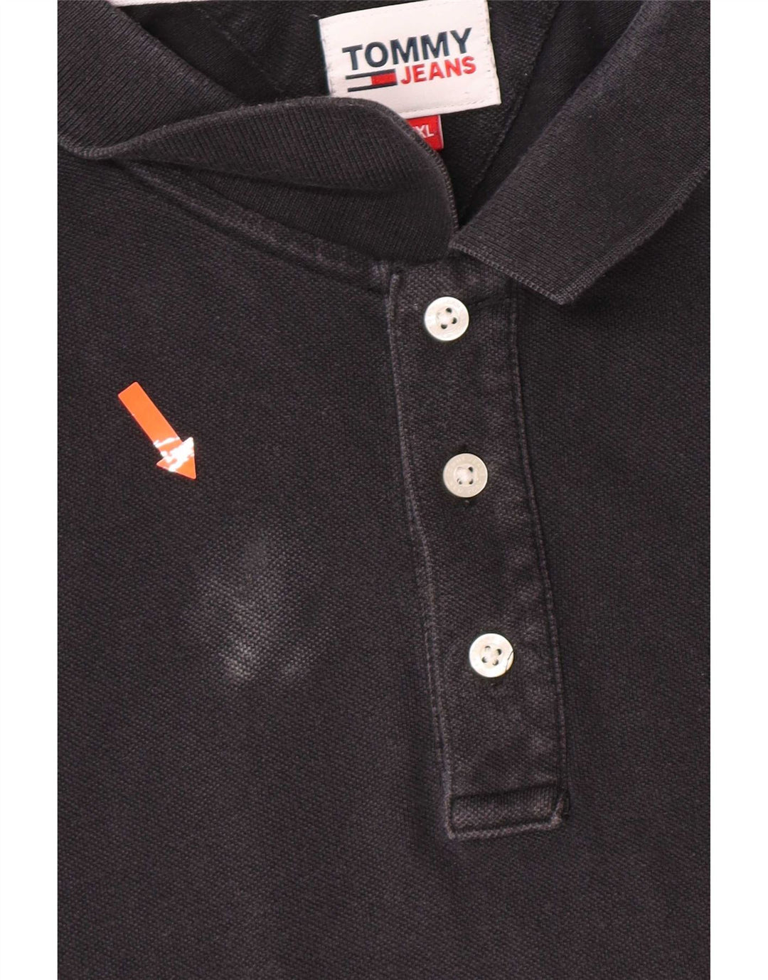 Tommy Hilfiger Herre Polo Shirt 2XL Sort Bomuld