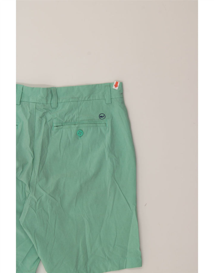 VINEYARD VINES Mens Performance Chino Shorts W32 Medium Green Polyester Vintage Vineyard Vines and Second-Hand Vineyard Vines from Messina Hembry 