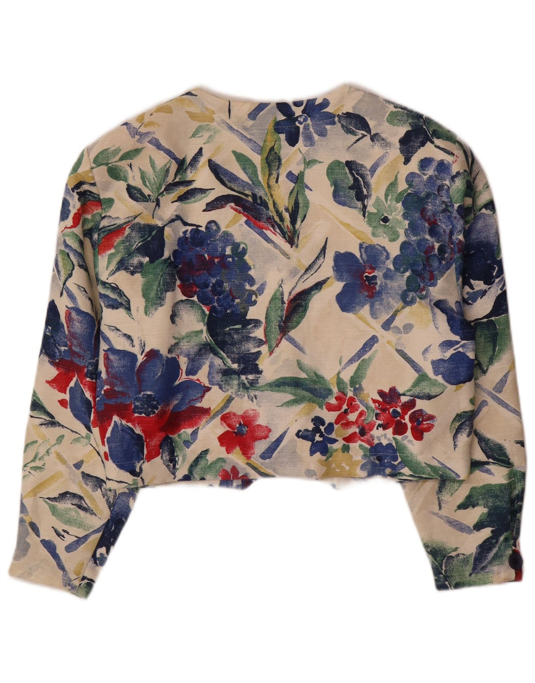 BONITA Womens Crop 4-knaps blazerjakke UK 10 Small Multicolored Floral