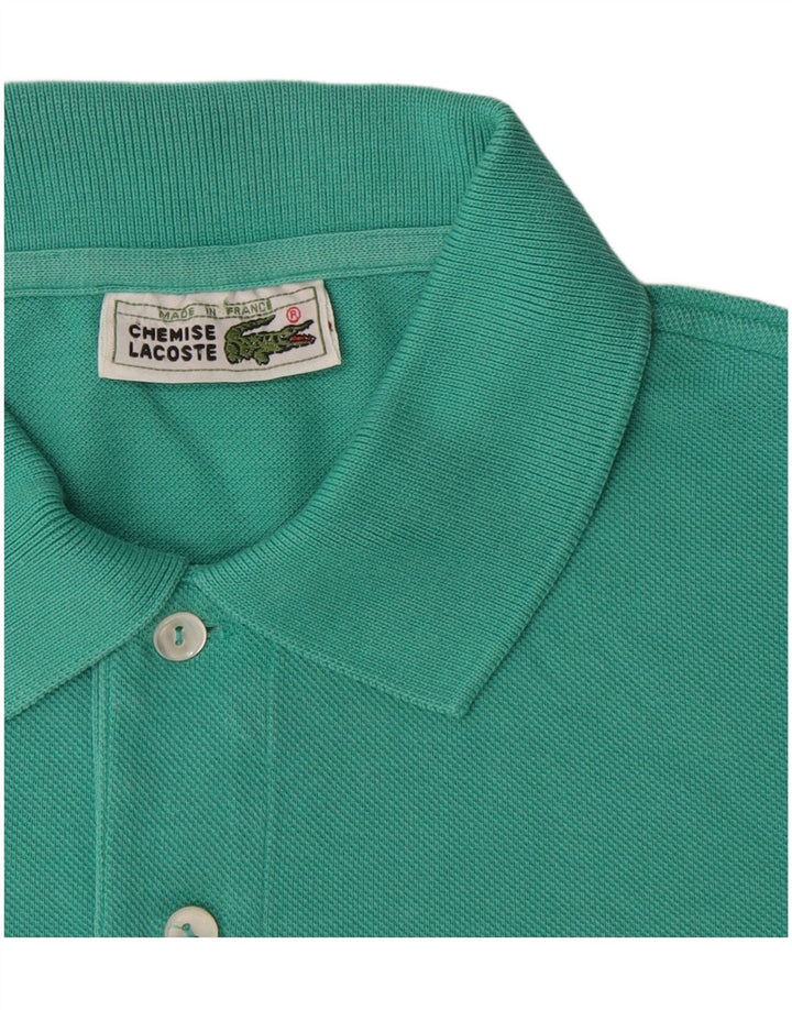 Lacoste herre poloskjorte str. 4 Medium turkis bomuld